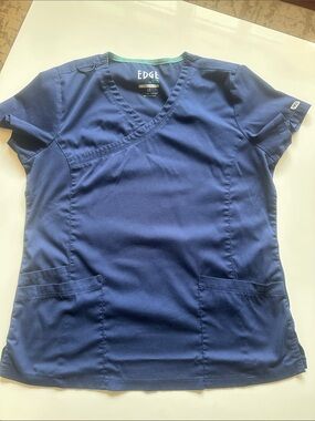 Edge by IRG Women's Short Sleeve Scrub Top - Navy